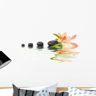 Stone Et Zen Wall Decal shown on a wall