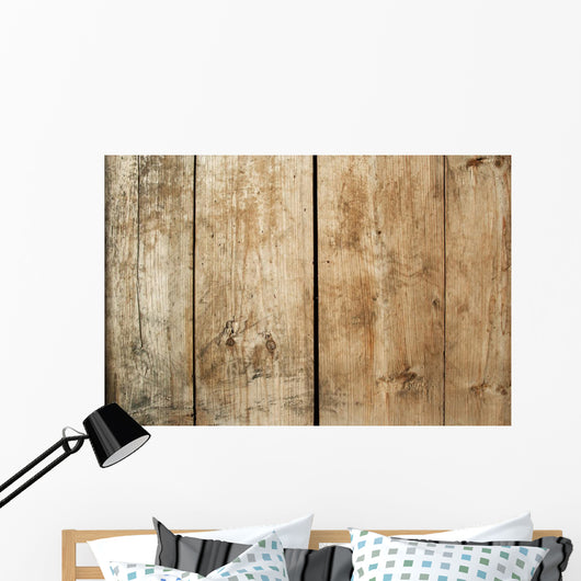Striped Old Plank Wood Wall Decal