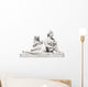 Greek Psyche and Cupid Wall Decal