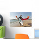 Kitesurfer On The Beach Wall Mural