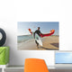 Kitesurfer On The Beach Wall Mural