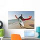 Kitesurfer On The Beach Wall Mural