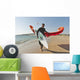 Kitesurfer On The Beach Wall Mural