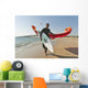 Kitesurfer On The Beach Wall Mural