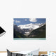 Mount Victoria And Lake Louise With Canoes Wall Mural
