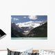 Mount Victoria And Lake Louise With Canoes Wall Mural