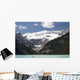 Mount Victoria And Lake Louise With Canoes Wall Mural