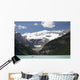 Mount Victoria And Lake Louise With Canoes Wall Mural