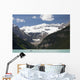 Mount Victoria And Lake Louise With Canoes Wall Mural