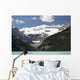 Mount Victoria And Lake Louise With Canoes Wall Mural