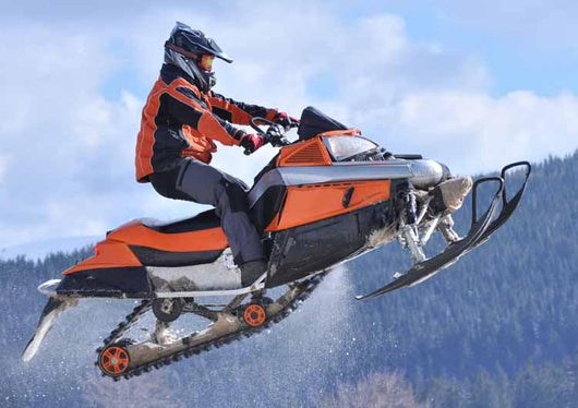 Air Catching Snowmobile Wall Decal