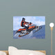 Air Catching Snowmobile Wall Decal