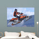 Air Catching Snowmobile Wall Decal