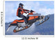 Air Catching Snowmobile Wall Decal
