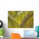 Backlit Palm Leaves Wall Mural