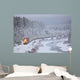 A Canadian Pacific Train Travels Along The Alberta Highway 1A Wall Mural