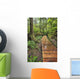 Boardwalk On The Rainforest Trail In Pacific Rim National Park Wall Mural