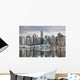 City Skyline And Coal Harbour Wall Mural