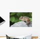Eastern Chipmunk Sitting On A Rock Wall Mural