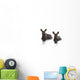 Two Young Moose In A Pond Along The Dempster Highway Wall Decal