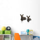 Two Young Moose In A Pond Along The Dempster Highway Wall Decal
