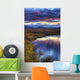 Hdr Of Sunset Over Two Moose Lake Along The Dempster Highway Wall Mural