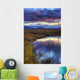 Hdr Of Sunset Over Two Moose Lake Along The Dempster Highway Wall Mural