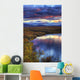Hdr Of Sunset Over Two Moose Lake Along The Dempster Highway Wall Mural