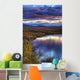 Hdr Of Sunset Over Two Moose Lake Along The Dempster Highway Wall Mural
