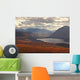 Sunset Light Over Mountains Around Fish Lake Wall Mural