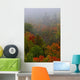 Autumn Colours In The Mist In Cottage Country Wall Mural