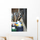 Paint Brushes And Paint Containers In A Classroom Wall Mural