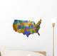 Us Map Wall Decal