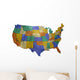 Us Map Wall Decal
