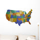 Us Map Wall Decal