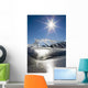 Ice Formations On A Frozen Lake Shoreline Wall Mural