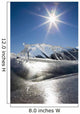 Ice Formations On A Frozen Lake Shoreline Wall Mural