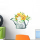 Country Girl Watercolor Flowers Wall Decal