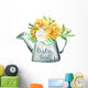 Country Girl Watercolor Flowers Wall Decal