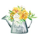 Country Girl Watercolor Flowers Wall Decal