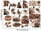 Collage with Coffee Beans photos. Wall Mural