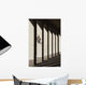 Shadows Cast By Sunlight Shining On Pillars And A Lantern Wall Mural