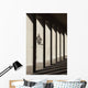 Shadows Cast By Sunlight Shining On Pillars And A Lantern Wall Mural