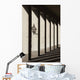 Shadows Cast By Sunlight Shining On Pillars And A Lantern Wall Mural