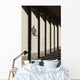 Shadows Cast By Sunlight Shining On Pillars And A Lantern Wall Mural