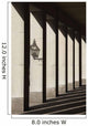 Shadows Cast By Sunlight Shining On Pillars And A Lantern Wall Mural