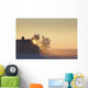 Sunlight Shining Behind A House In A Rural Area Wall Mural