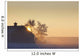Sunlight Shining Behind A House In A Rural Area Wall Mural