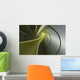Computer Generated Strands Coming From A Tunnel In Yellow And Grey Wall Mural