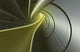Computer Generated Strands Coming From A Tunnel In Yellow And Grey Wall Mural